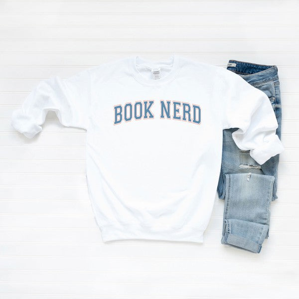 Book Nerd Graphic Sweatshirt