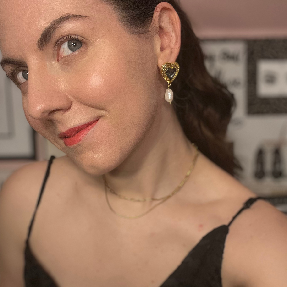 American Duchess Earrings Black Onyx by Hey Maeve