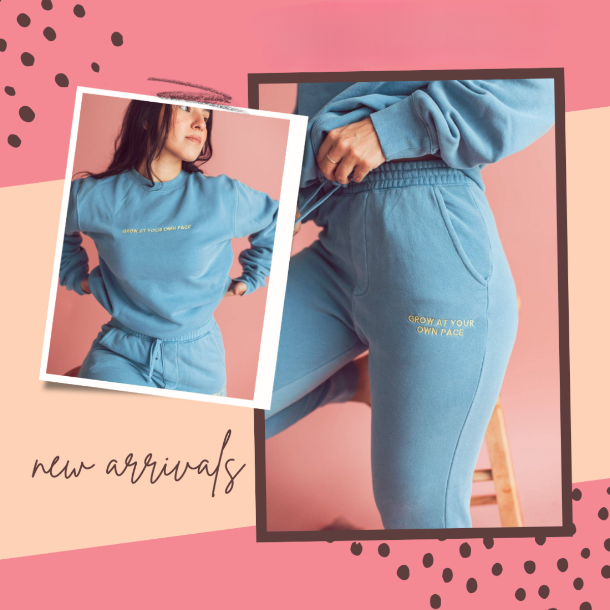 Grow At Your Own Pace Sweatpants by JZD
