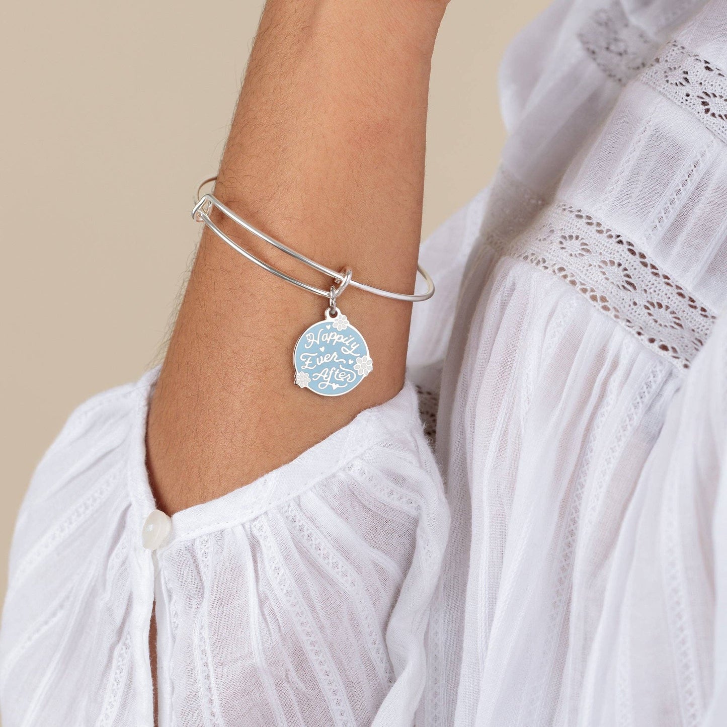 Alex + Ani - 'Happily Ever After' Charm Bangle: Silver