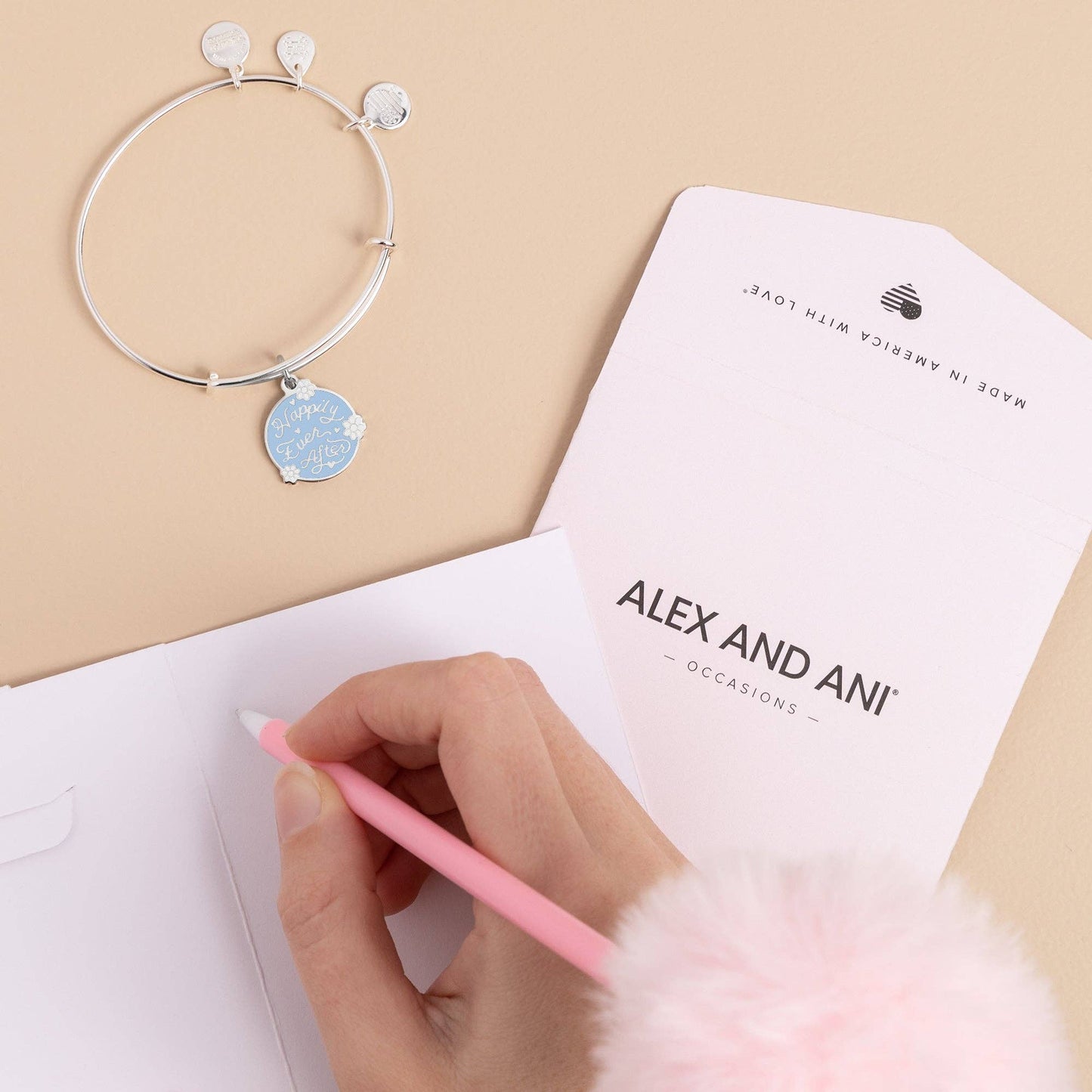 Alex + Ani - 'Happily Ever After' Charm Bangle: Silver