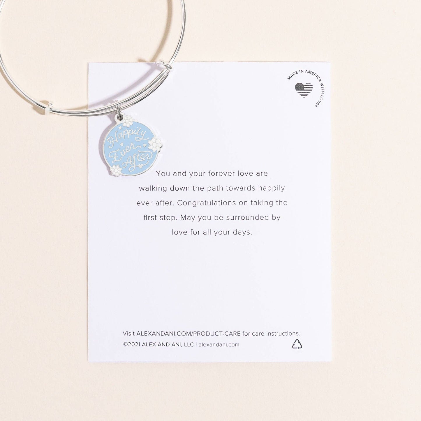 Alex + Ani - 'Happily Ever After' Charm Bangle: Silver