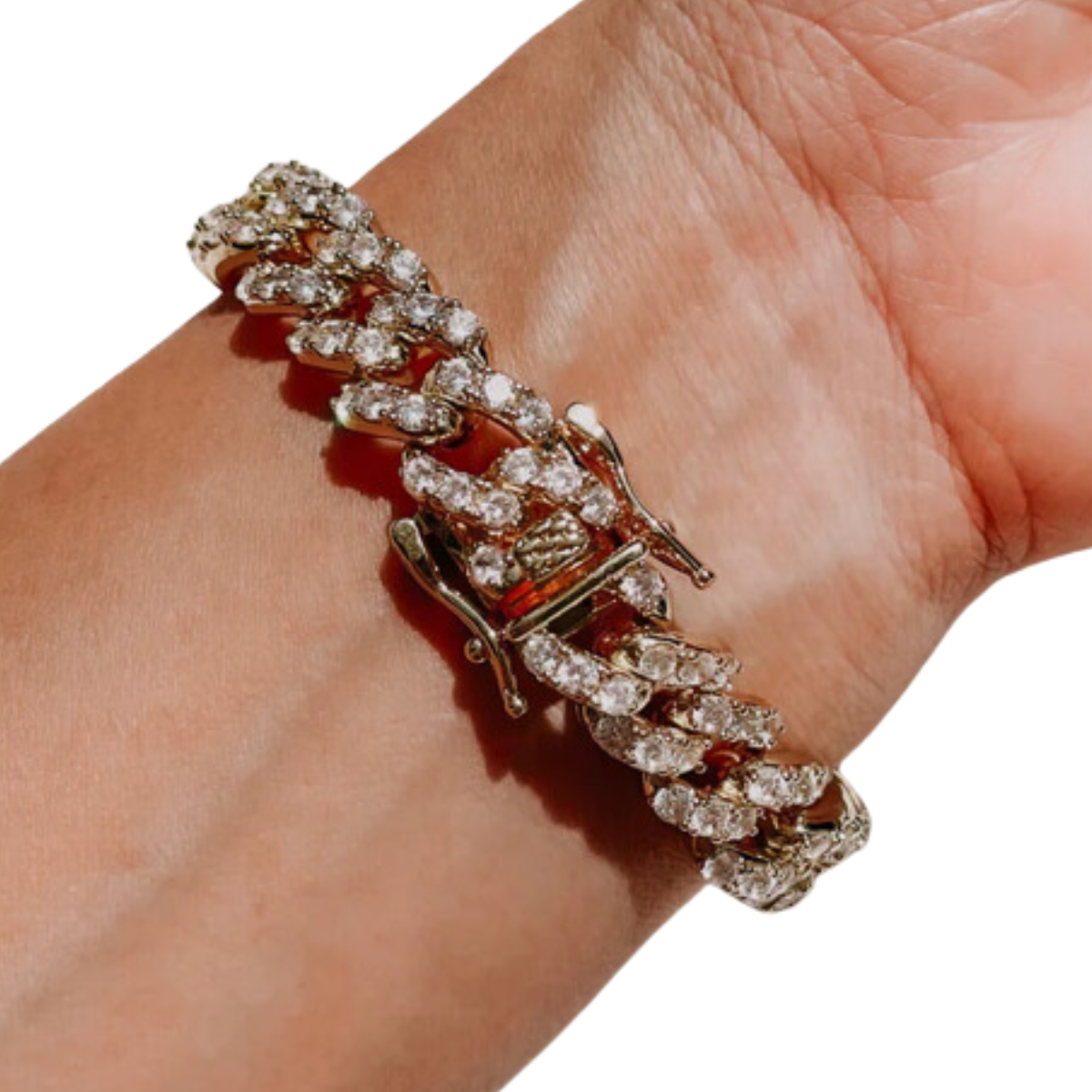 diamonds & cigars bracelet - cubic zirconia encrusted