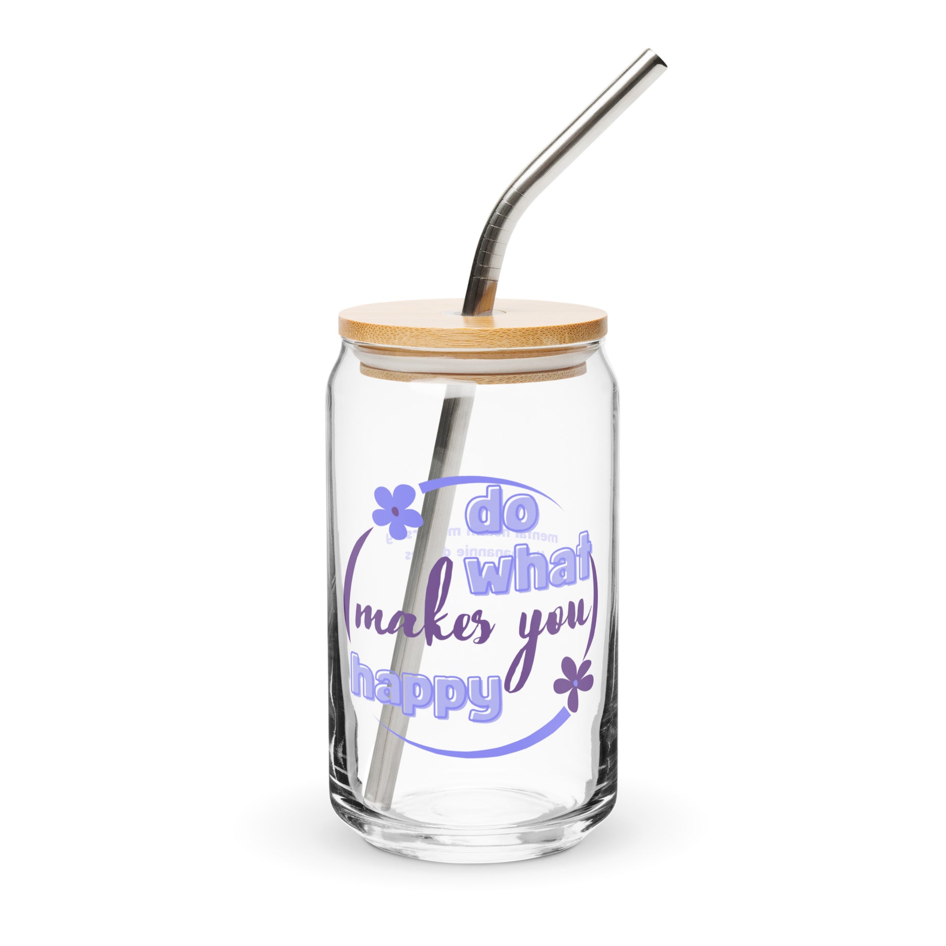 Sip in style and follow your passions with the "Do What Makes You Happy" Can-Shaped Glass, designed by Annie of The Banannie Diaries. Crafted for cold beverages, this glass holds 16 oz. (473 ml) and is made from premium glass material. The inspiring message "Do What Makes You Happy" encourages you to pursue what brings you joy.