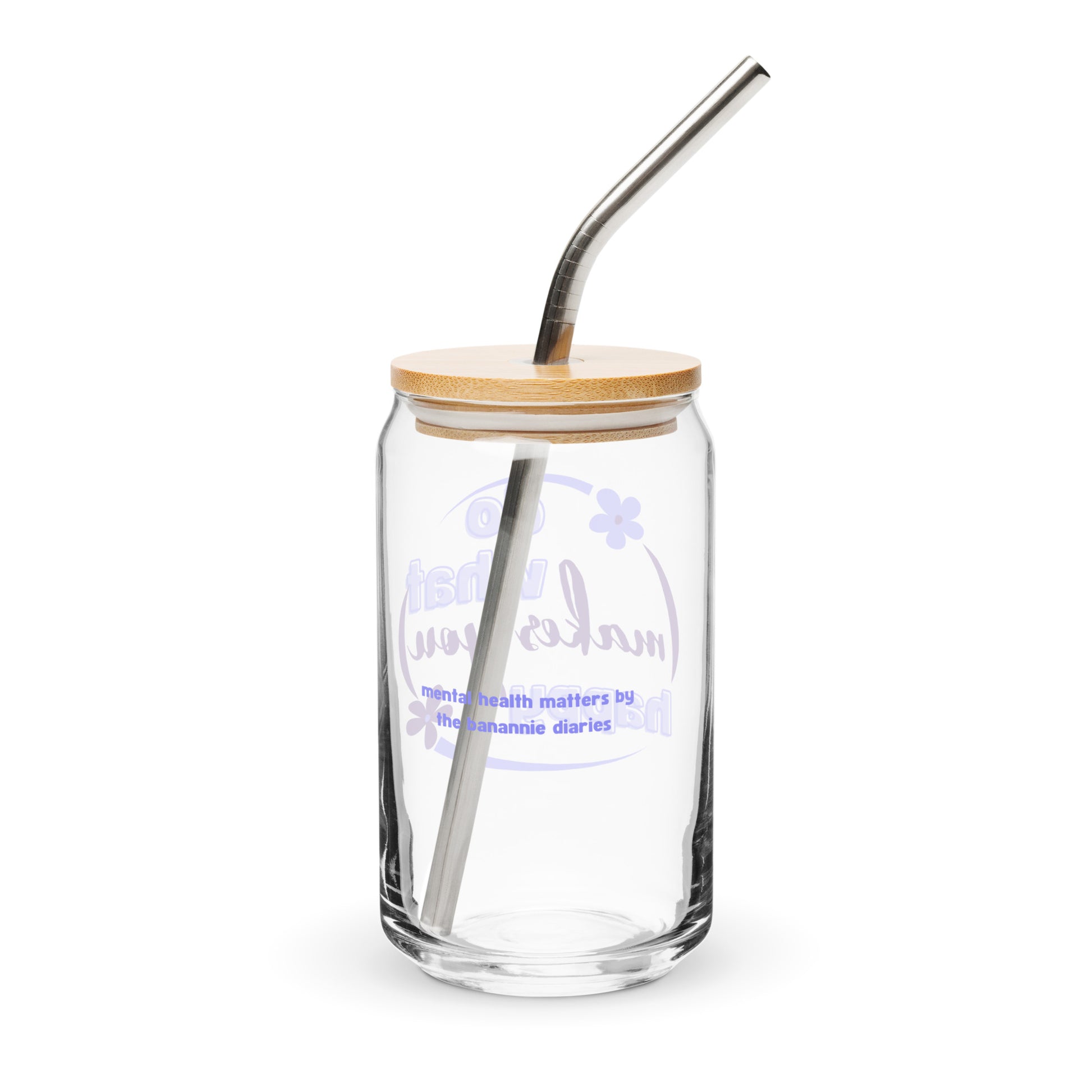 Sip in style and follow your passions with the "Do What Makes You Happy" Can-Shaped Glass, designed by Annie of The Banannie Diaries. Crafted for cold beverages, this glass holds 16 oz. (473 ml) and is made from premium glass material. The inspiring message "Do What Makes You Happy" encourages you to pursue what brings you joy.