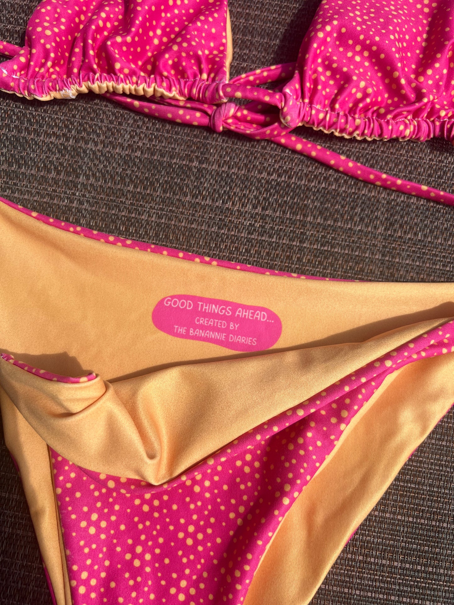 Good Things Ahead Recycled String Bikini Bottom