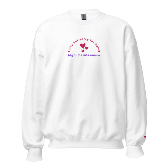 High-Maintenance - Embroidered Unisex Crewneck Sweatshirt
