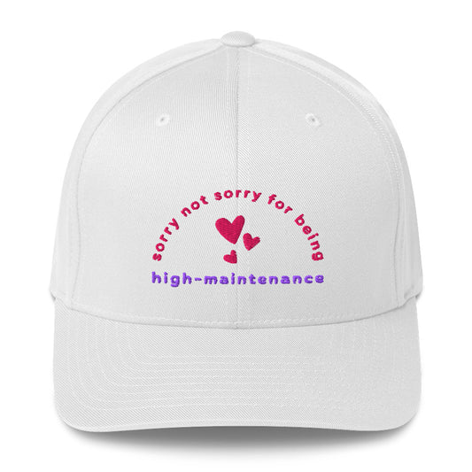 High Maintenance - Embroidered Structured Twill Cap