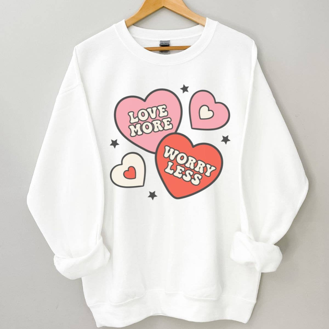 Love More, Worry Less Crewneck Sweatshirt
