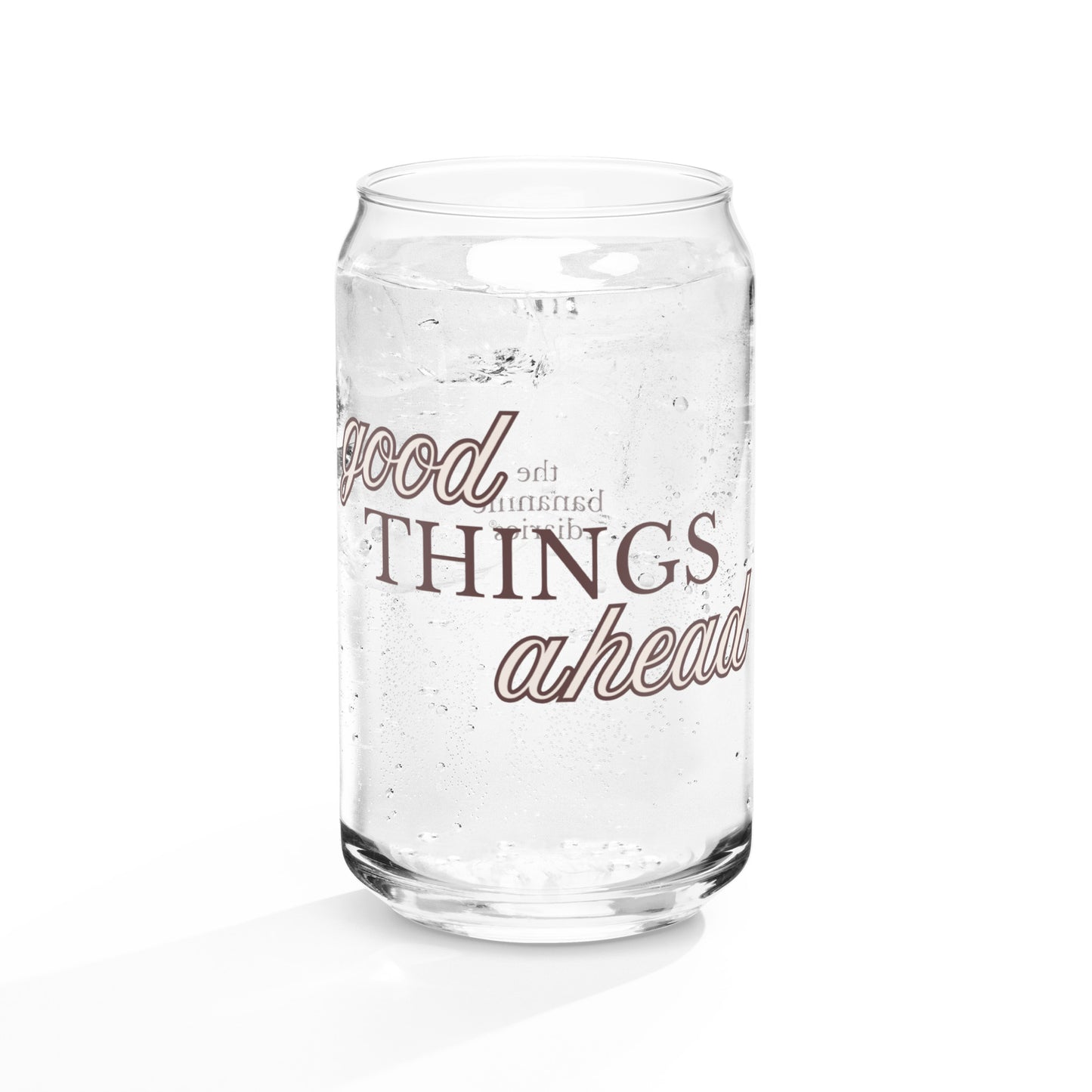 Good Things Ahead Can-Shaped Glass - Neutrals Collection