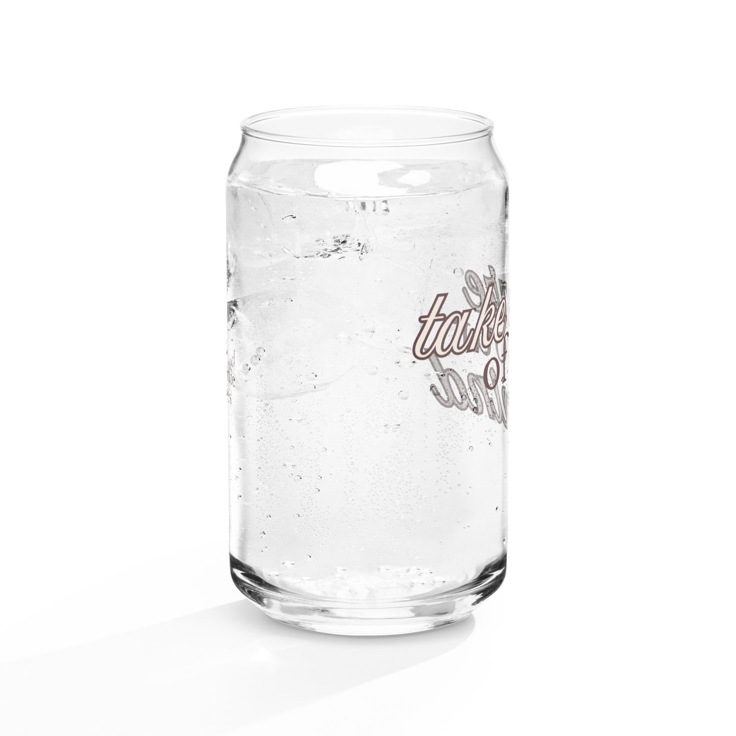 Take Care Of Your Mind Can-Shaped Glass - Neutrals Collection