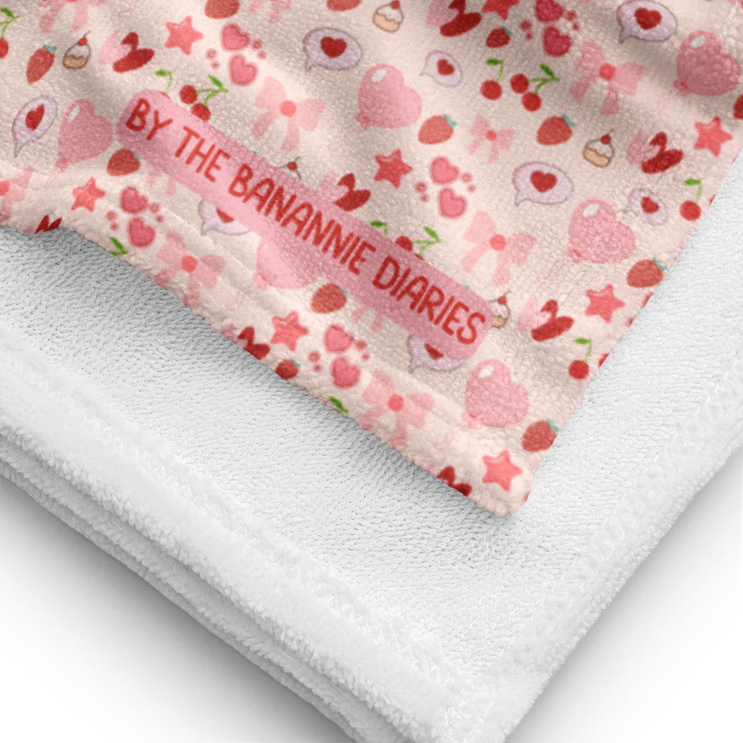 Please Please Please Love Yourself Beach/Bath Towel with Cute Doodles and Designs