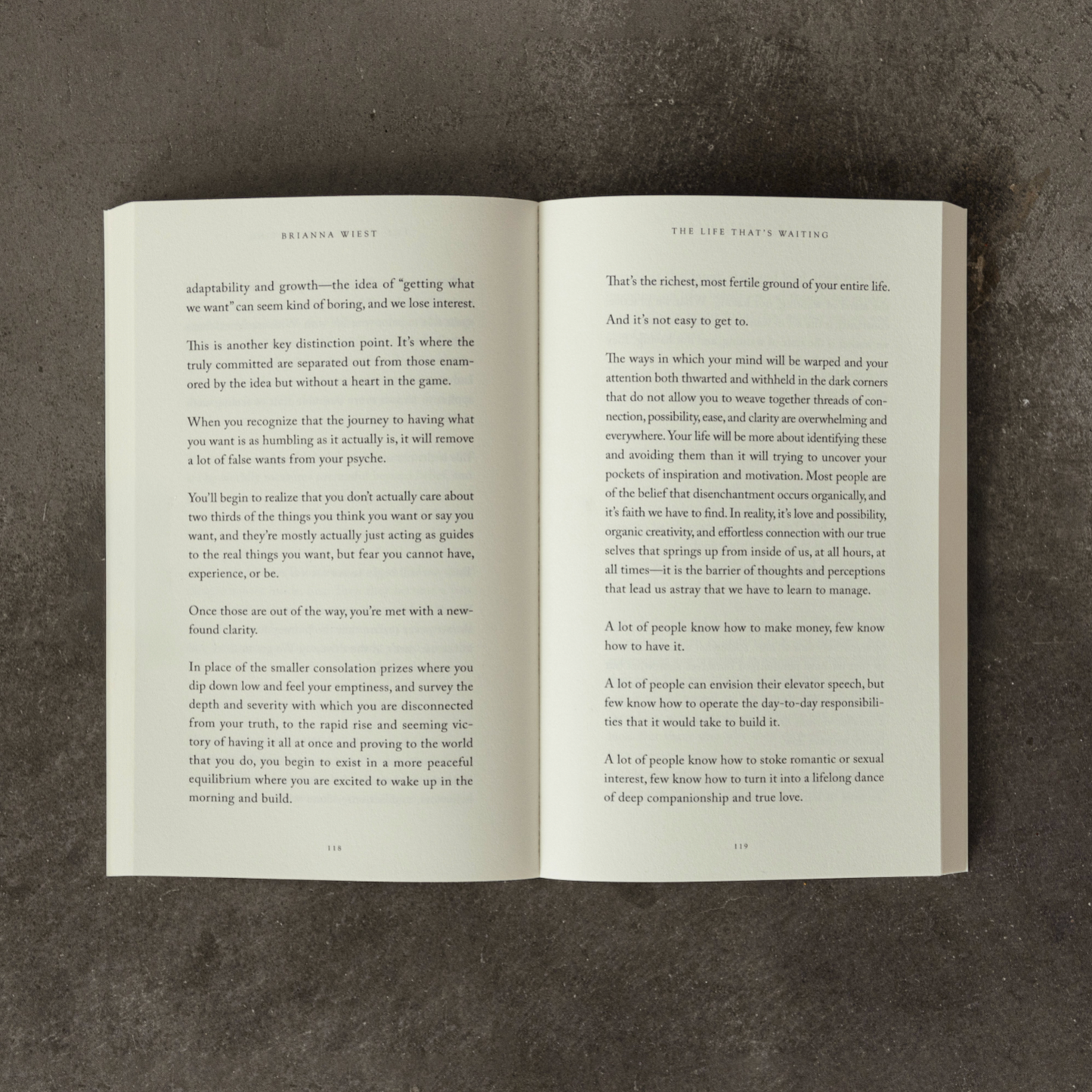 The Life That's Waiting Paperback Book by Brianna Wiest