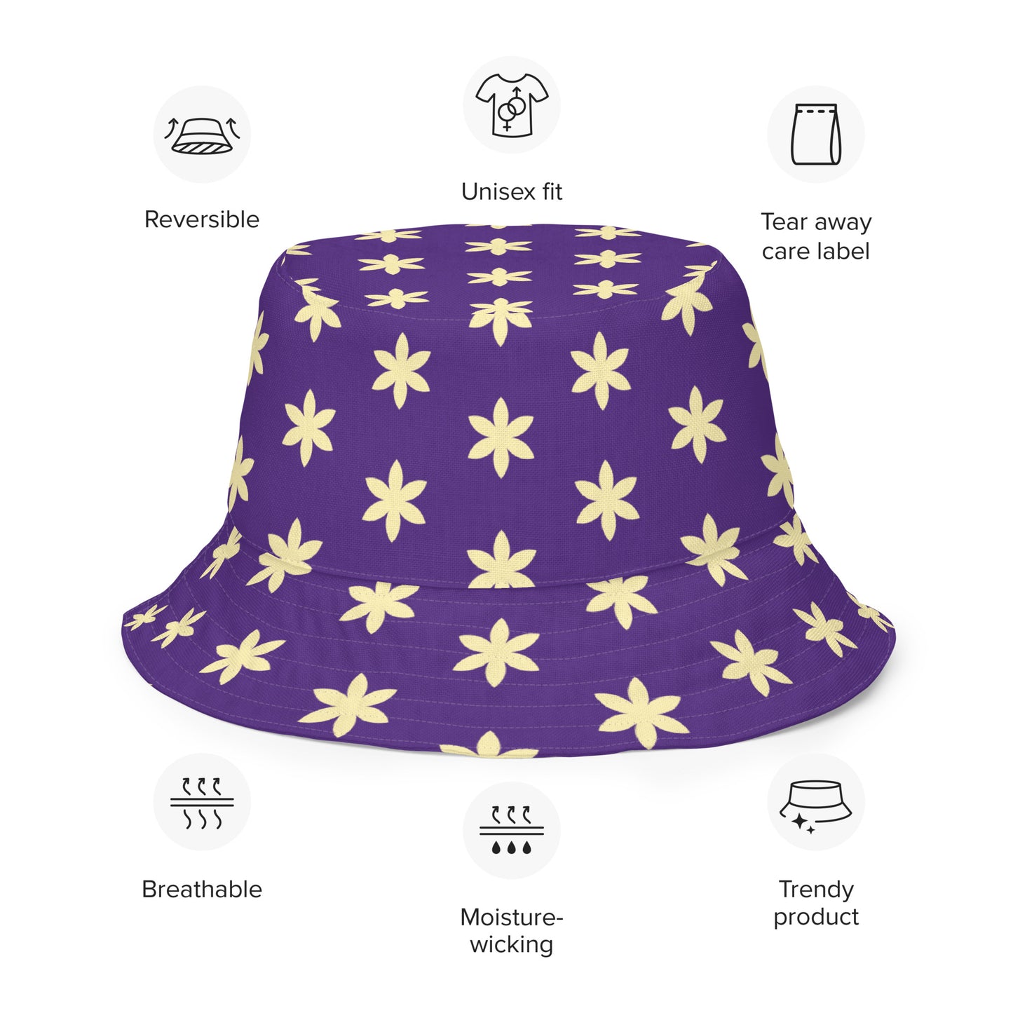 Do What Makes You Happy Reversible Bucket Hat
