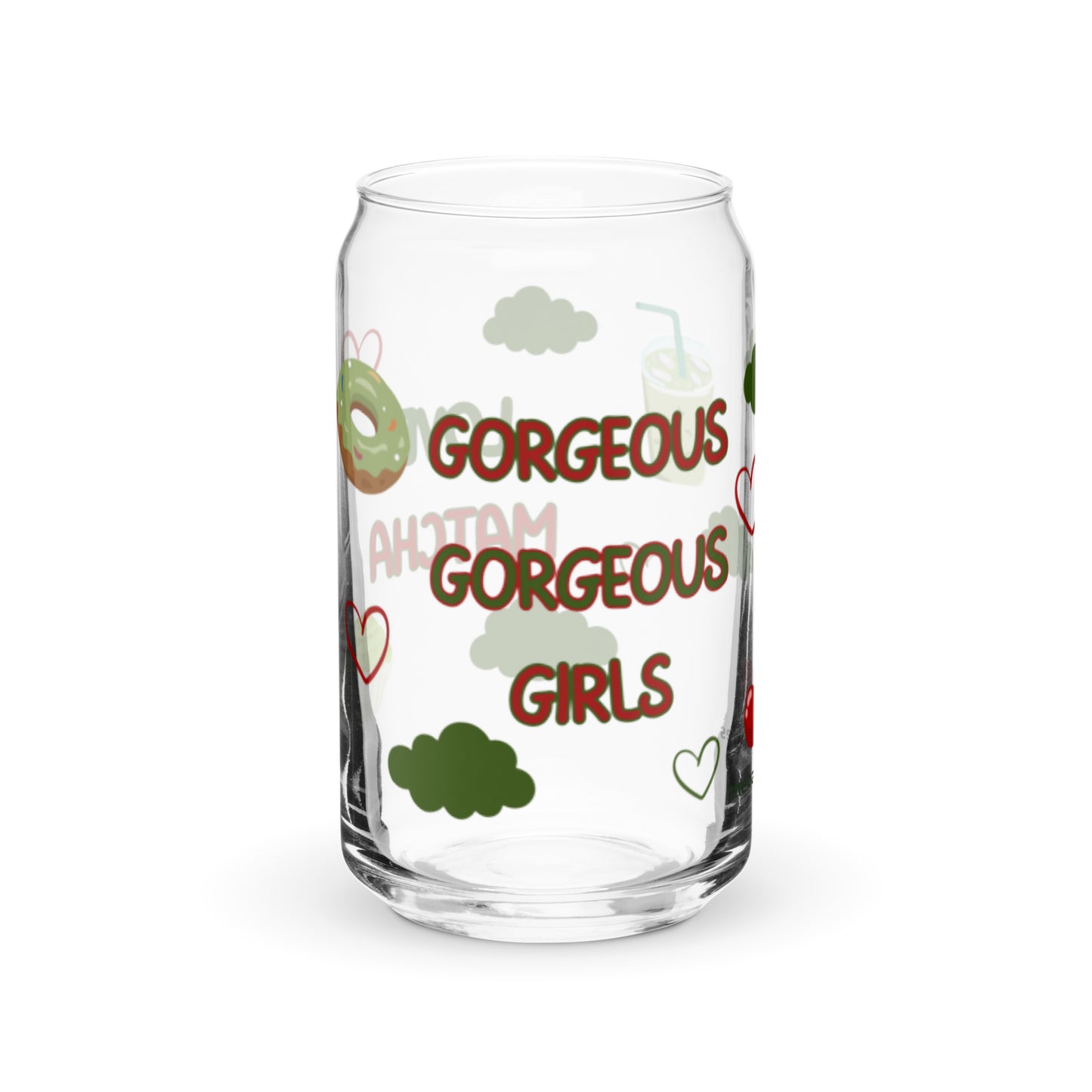 Gorgeous Gorgeous Girls Love Matcha Can-Shaped Glass