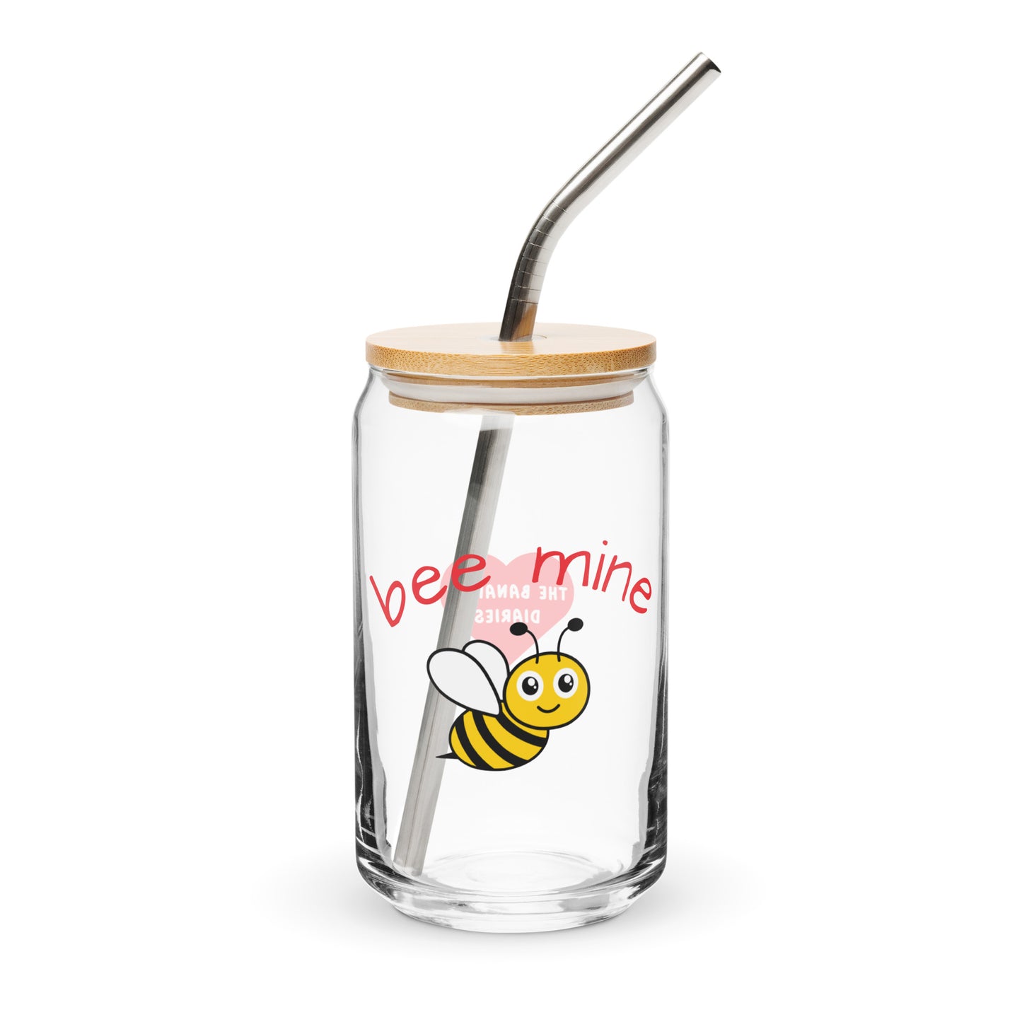 Bee Mine - Can-Shaped Glass by The Banannie Diaries