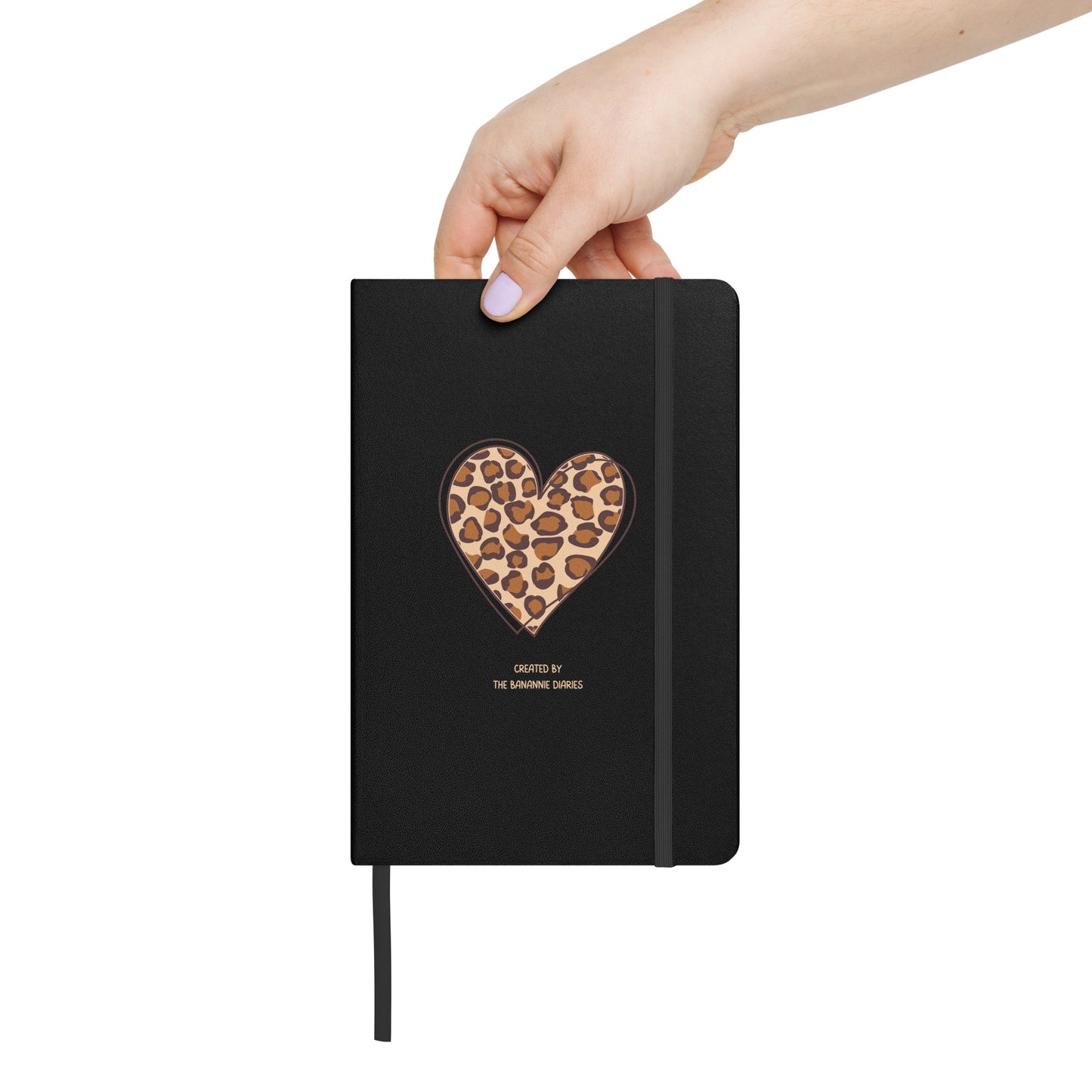 Leopard Heart - Hardcover Bound Notebook, 80 Pages, By The Banannie Diaries