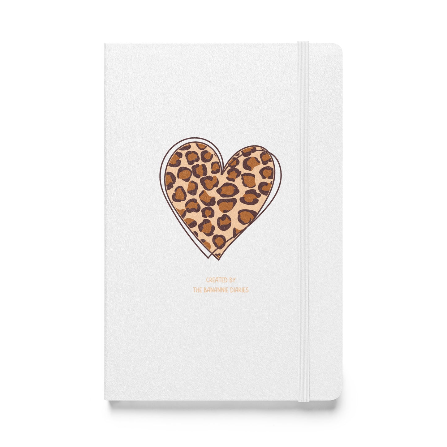 Leopard Heart - Hardcover Bound Notebook, 80 Pages, By The Banannie Diaries