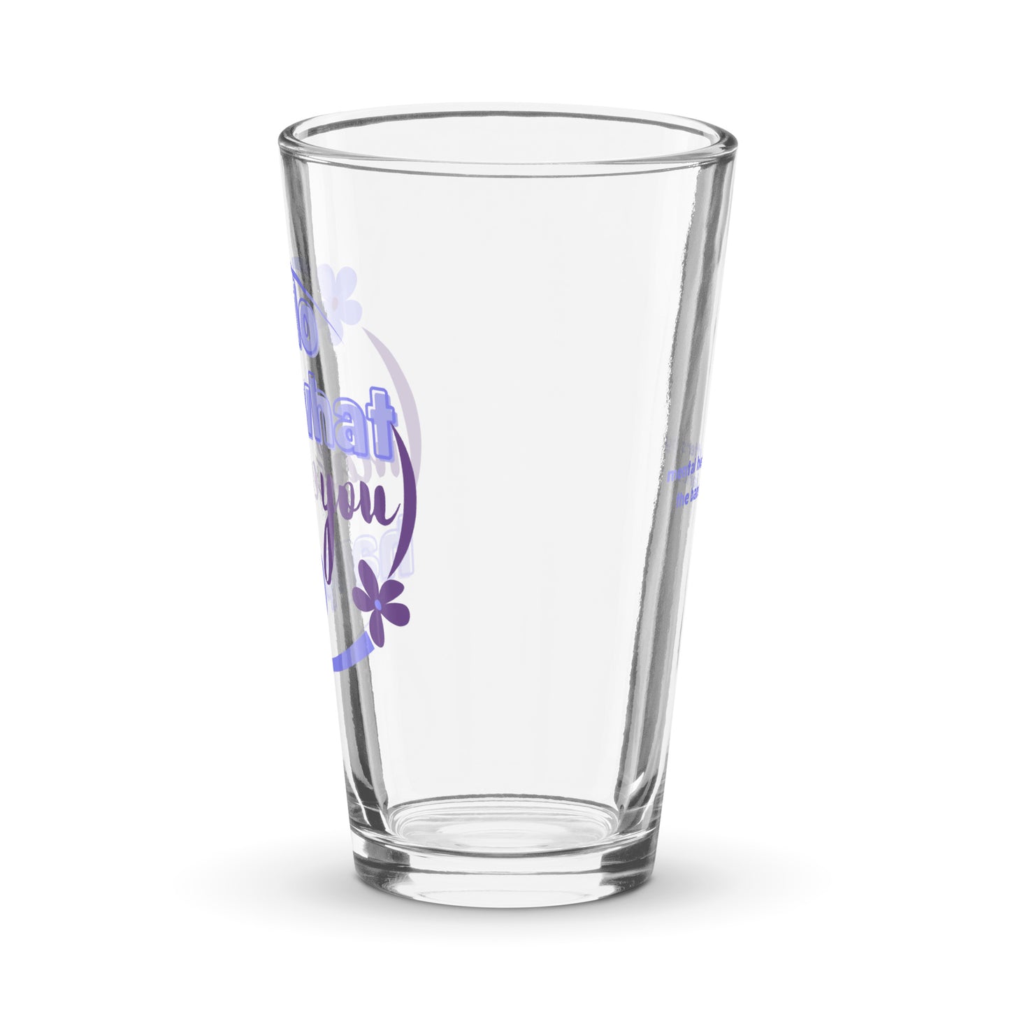 Do What Makes You Happy Pint Glass - Mental Health Matters by The Banannie Diaries - Volume: 16 oz. (473 ml), Glassware, Houseware