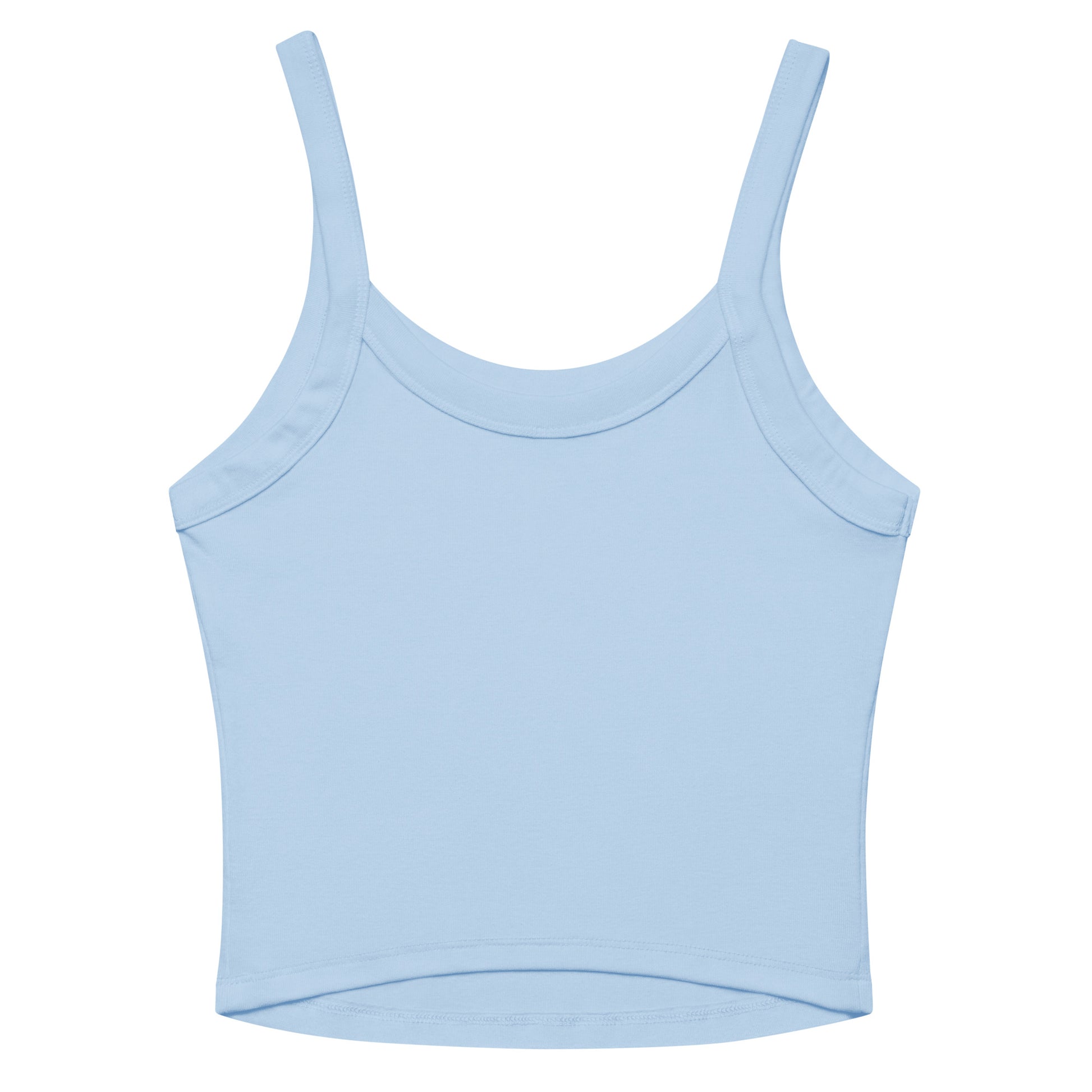 Blue tank top - plain back