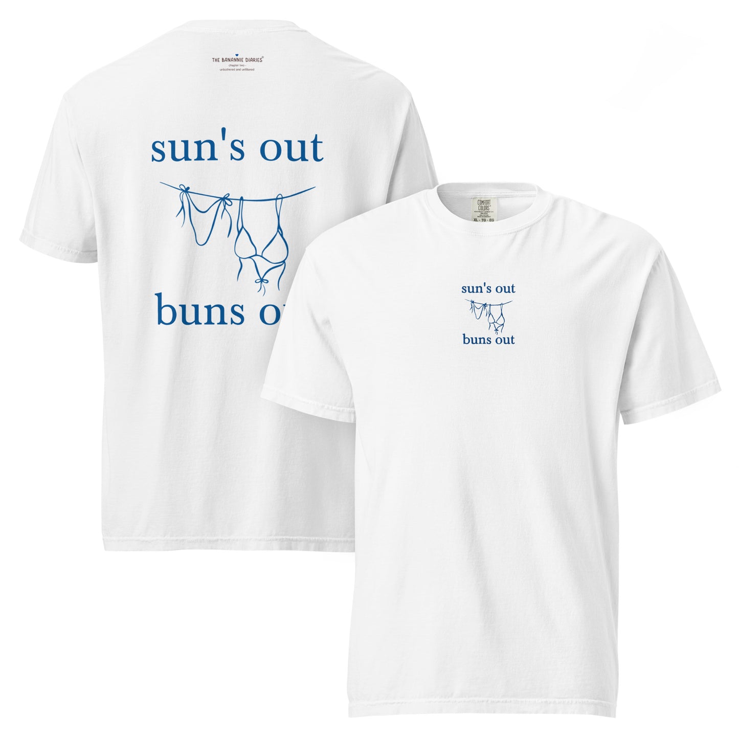 Sun's Out Buns Out - Unisex Garment-Dyed Heavyweight T-Shirt
