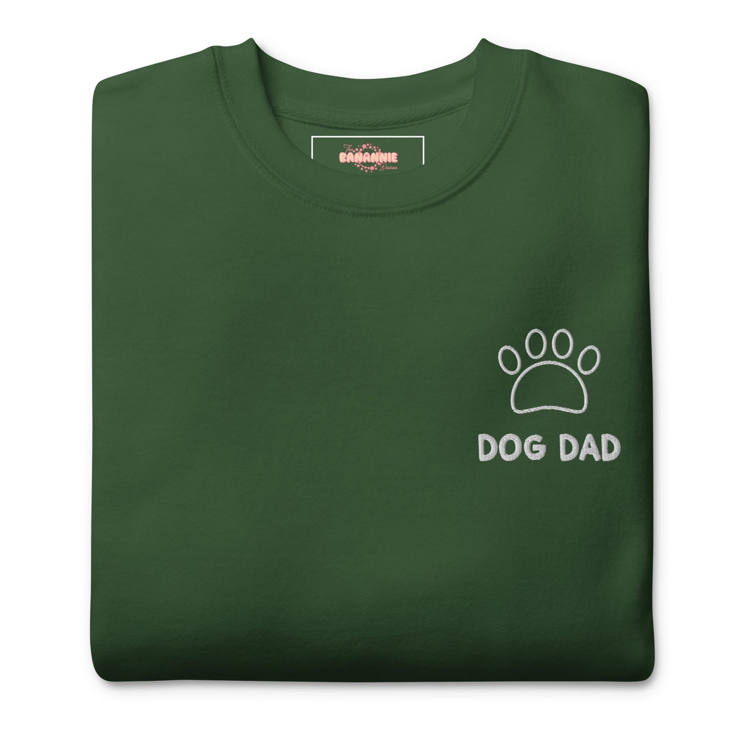 Dog Dad Embroidered Crewneck Sweatshirt - by The Banannie Diaries