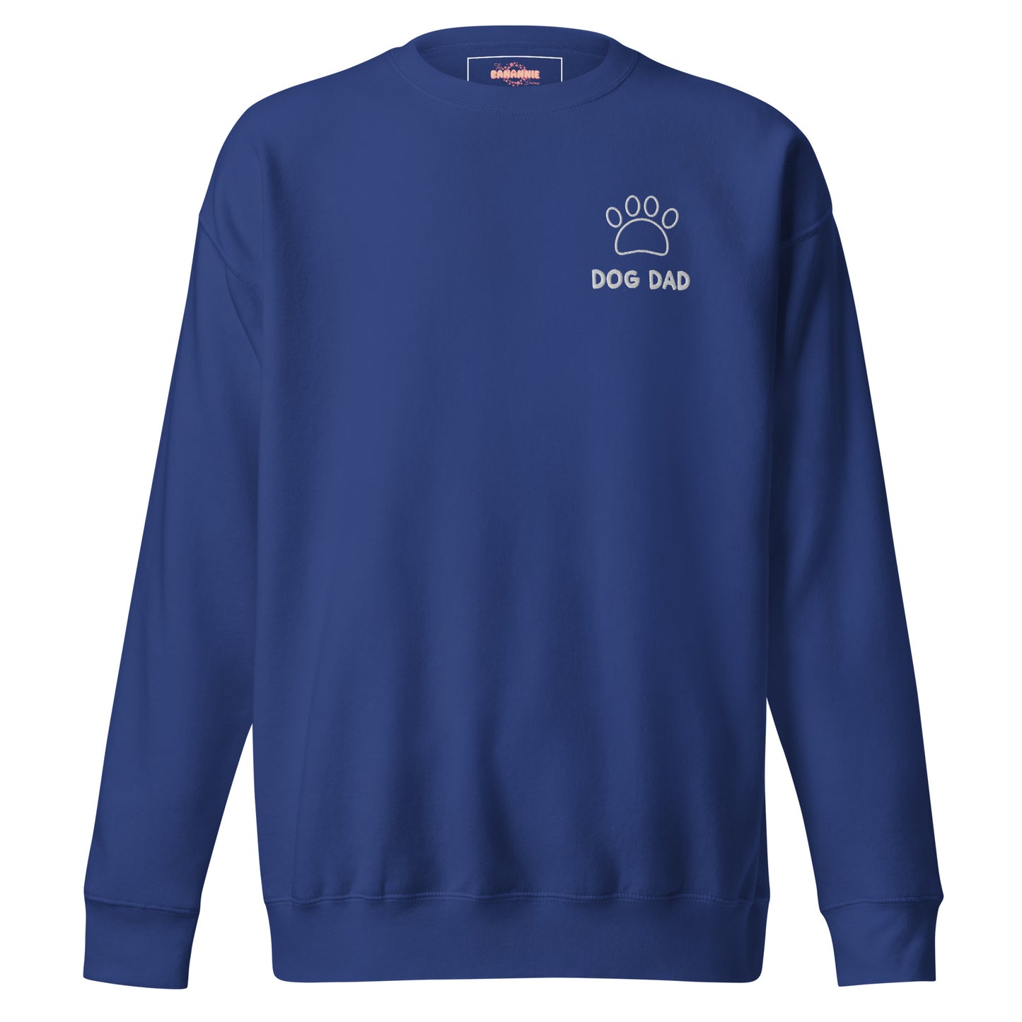 Dog Dad Embroidered Crewneck Sweatshirt - by The Banannie Diaries