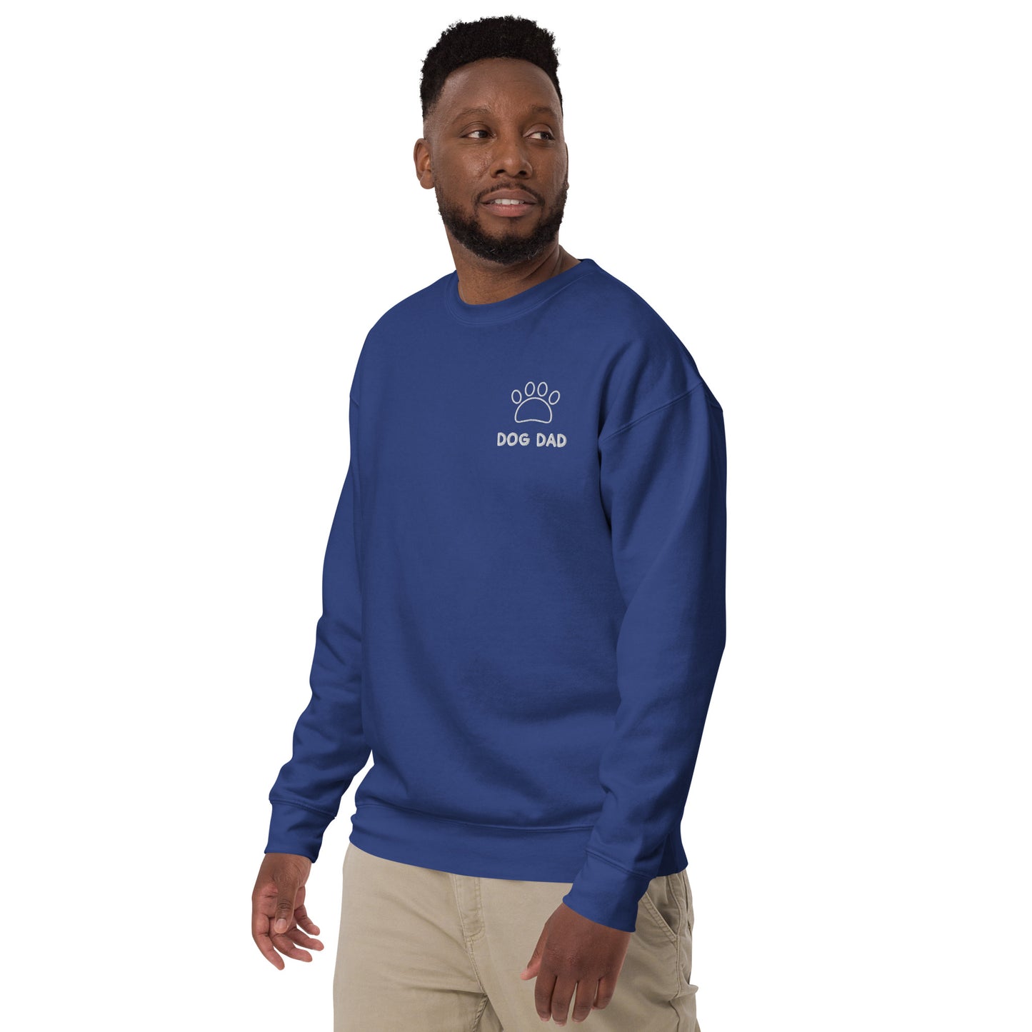 Dog Dad Embroidered Crewneck Sweatshirt - by The Banannie Diaries