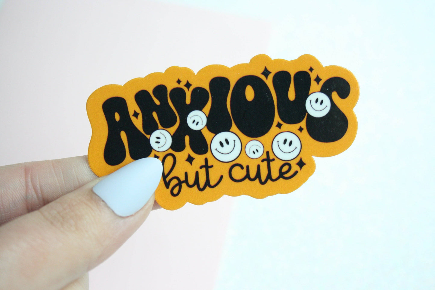 Anxious But Cute Waterproof Sticker