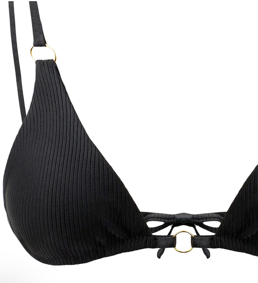 Triangle Top - Onyx by Akosha Swimwear