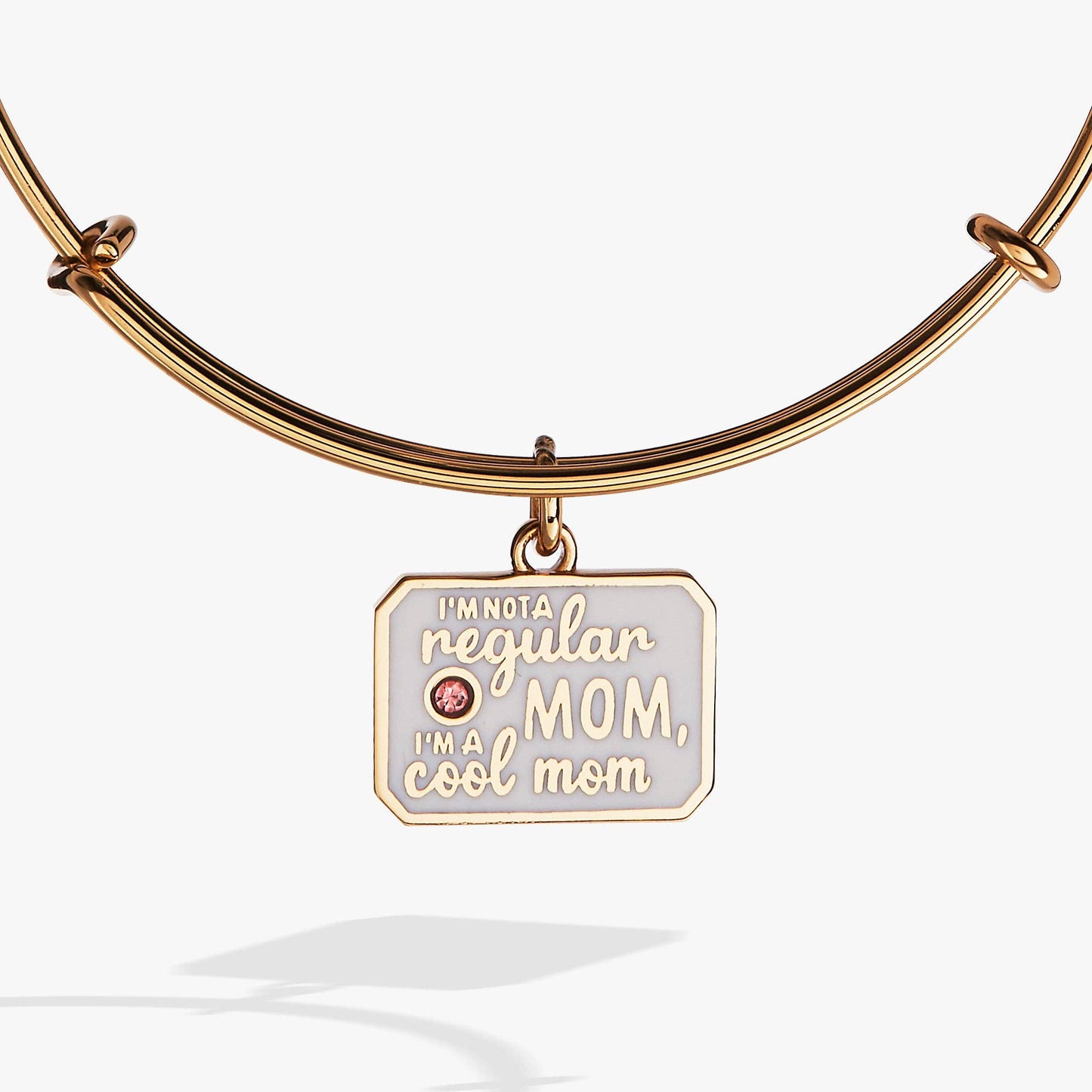 Alex + Ani - “I’m Not a Regular Mom, I’m a Cool Mom” Charm Bangle: Gold