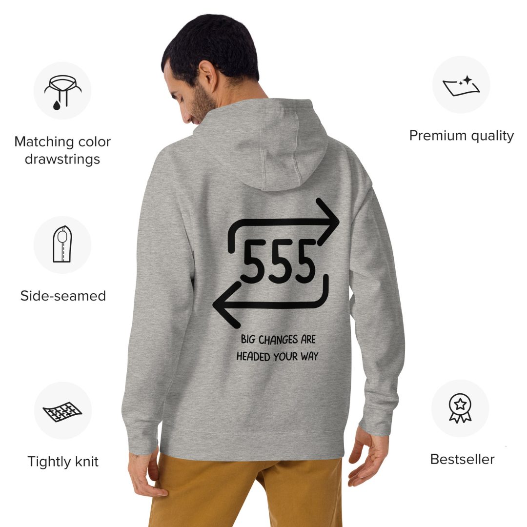 555 Angel Number Unisex Hoodie - Angel Number Collection by The Banannie Diaries