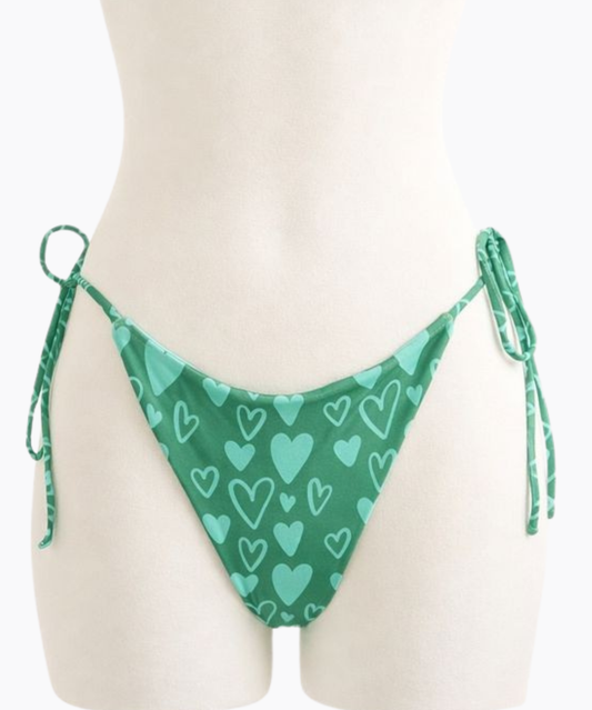 Take Care of Your Mind Recycled String Bikini Bottom