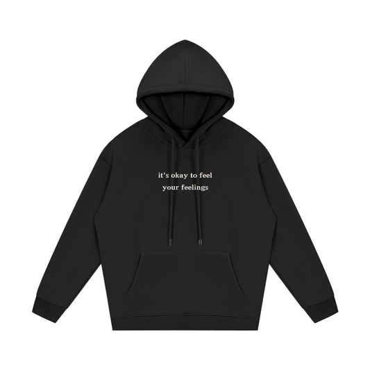 it's okay to feel your feelings hoodie - mental health matters collection