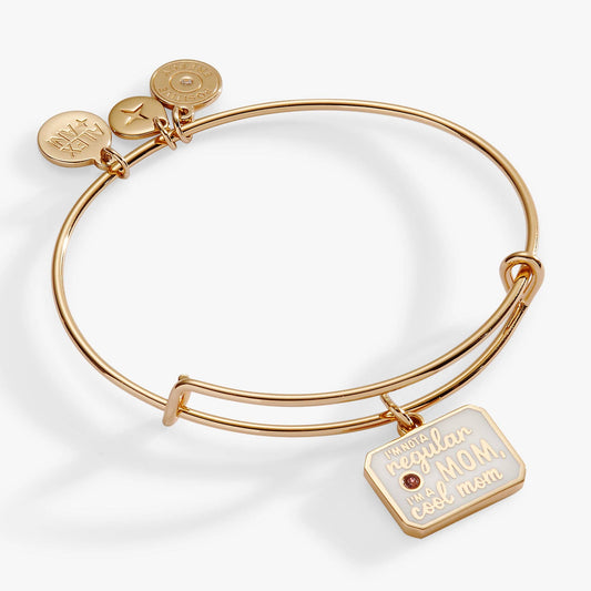 Alex + Ani - “I’m Not a Regular Mom, I’m a Cool Mom” Charm Bangle: Gold
