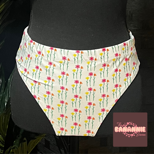 be yourself - recycled high-waisted bikini bottom by the banannie diaries