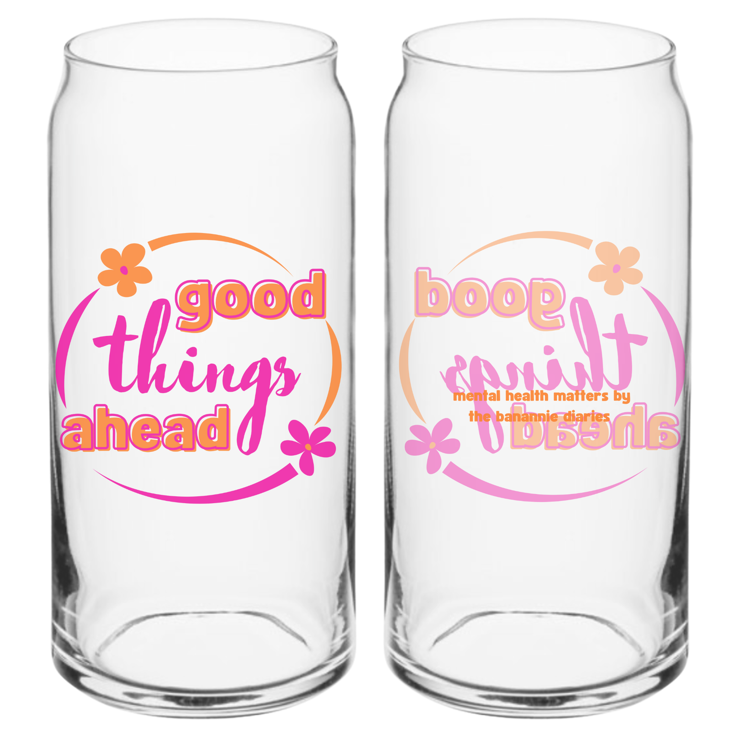 mental health matters can-shaped drinking glass – 16oz or 20oz