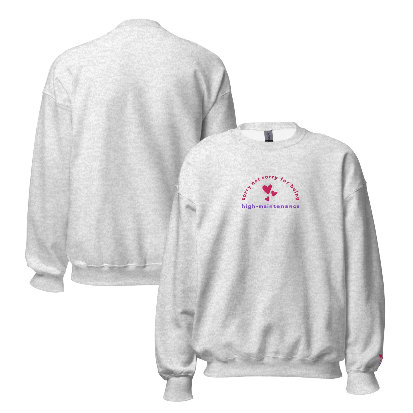 High-Maintenance - Embroidered Unisex Crewneck Sweatshirt