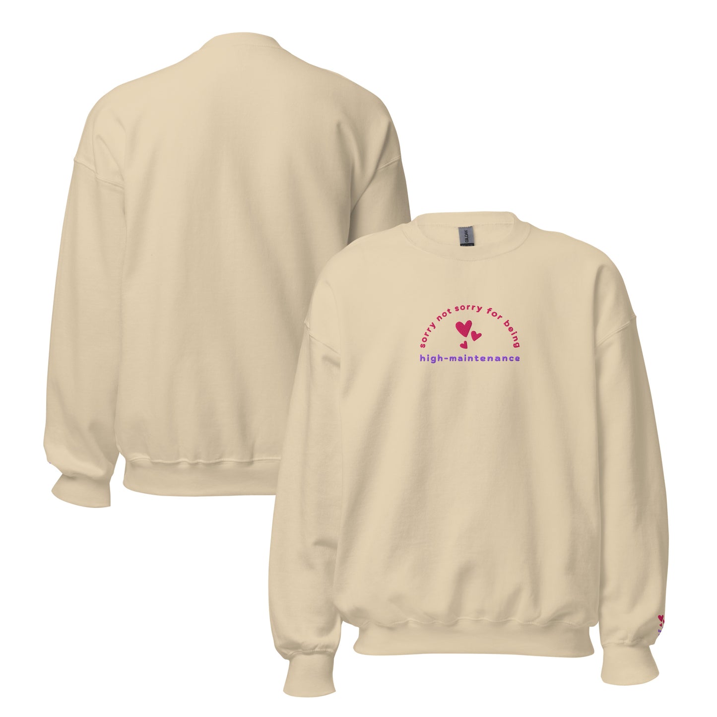 High-Maintenance - Embroidered Unisex Crewneck Sweatshirt