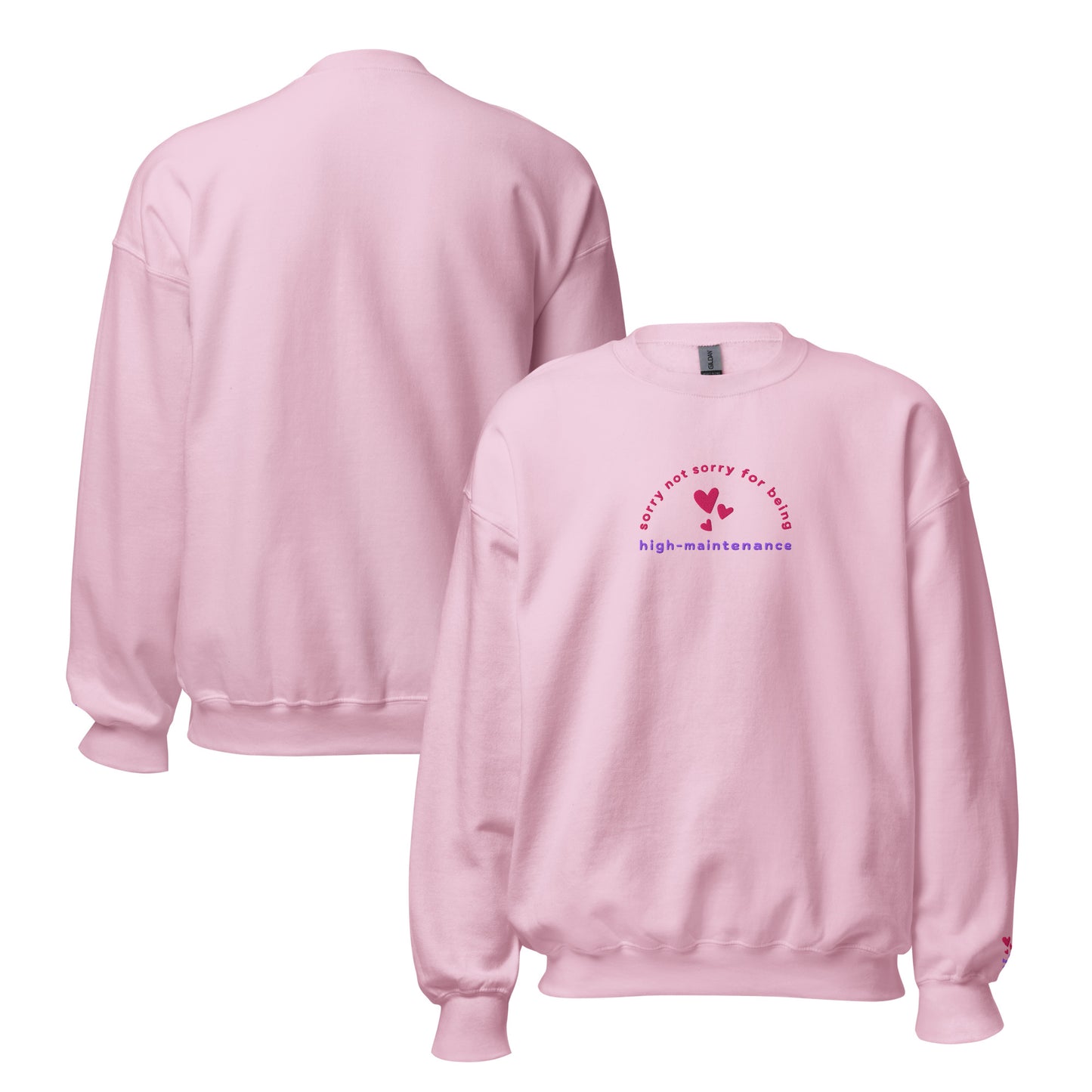 High-Maintenance - Embroidered Unisex Crewneck Sweatshirt