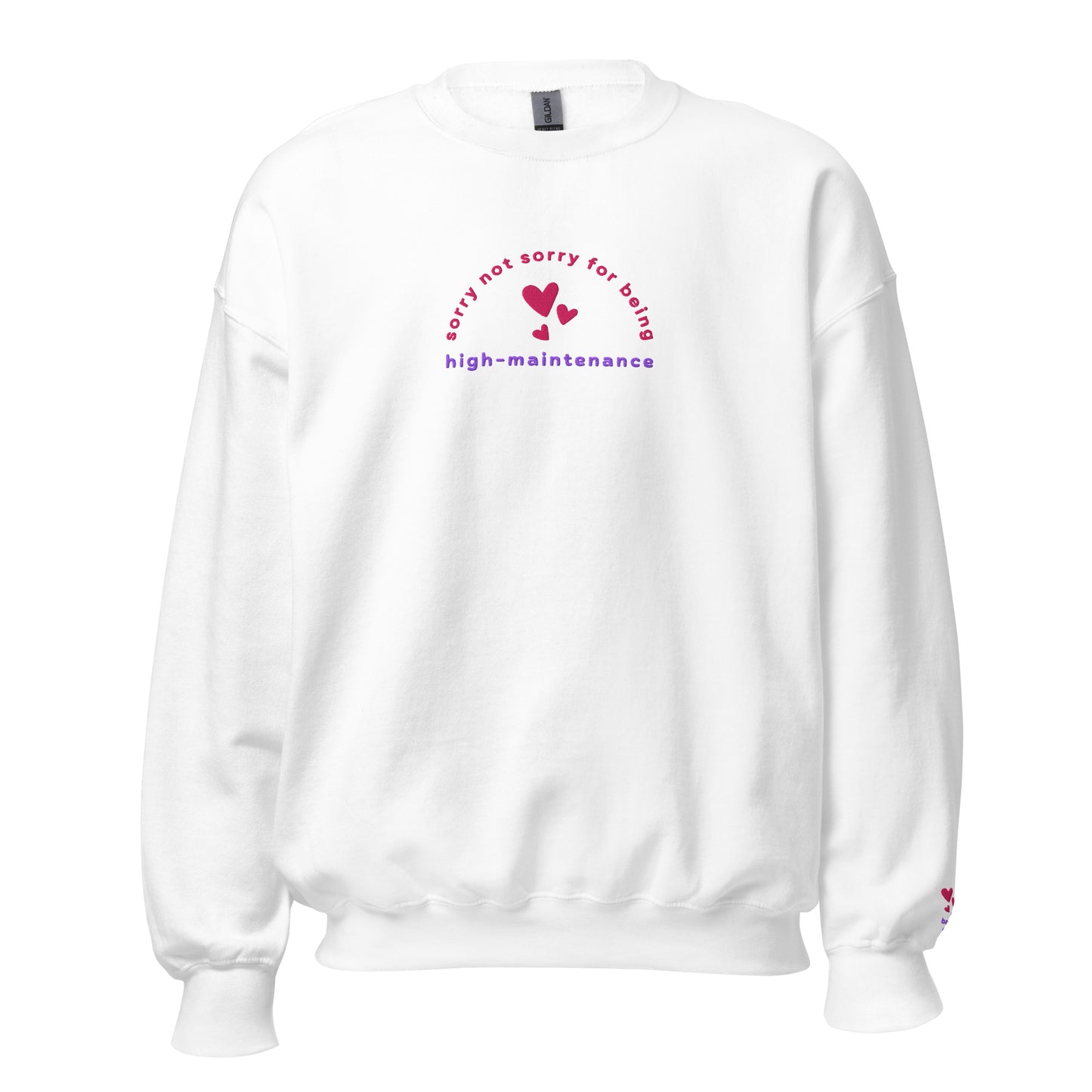 High-Maintenance - Embroidered Unisex Crewneck Sweatshirt