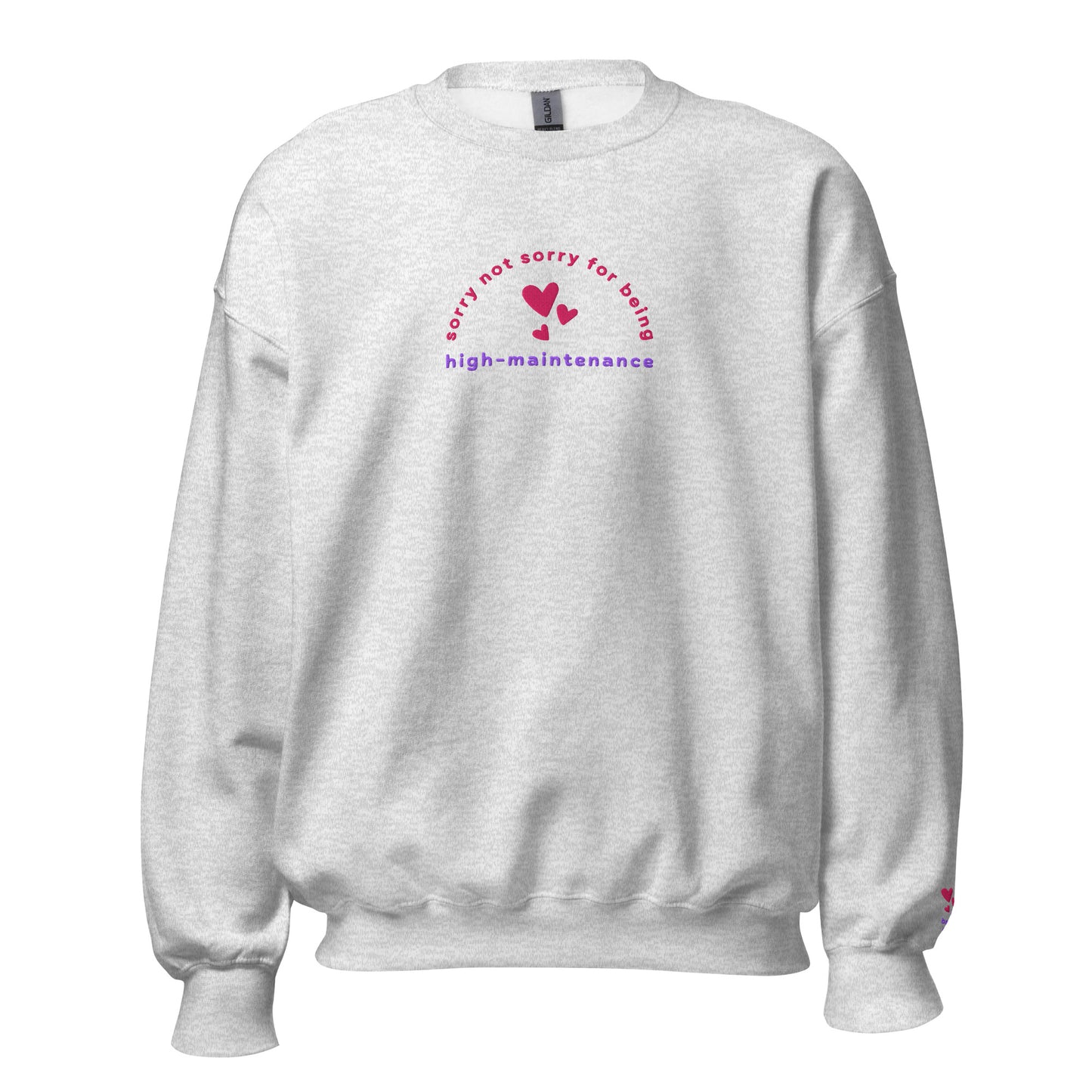 High-Maintenance - Embroidered Unisex Crewneck Sweatshirt