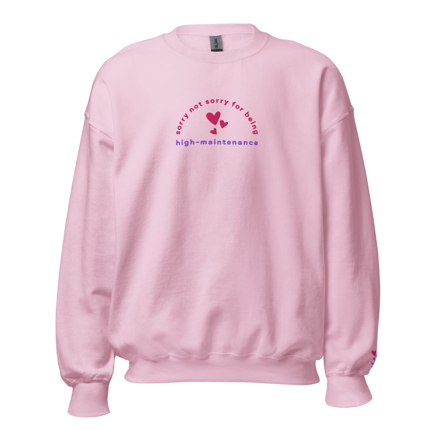 High-Maintenance - Embroidered Unisex Crewneck Sweatshirt