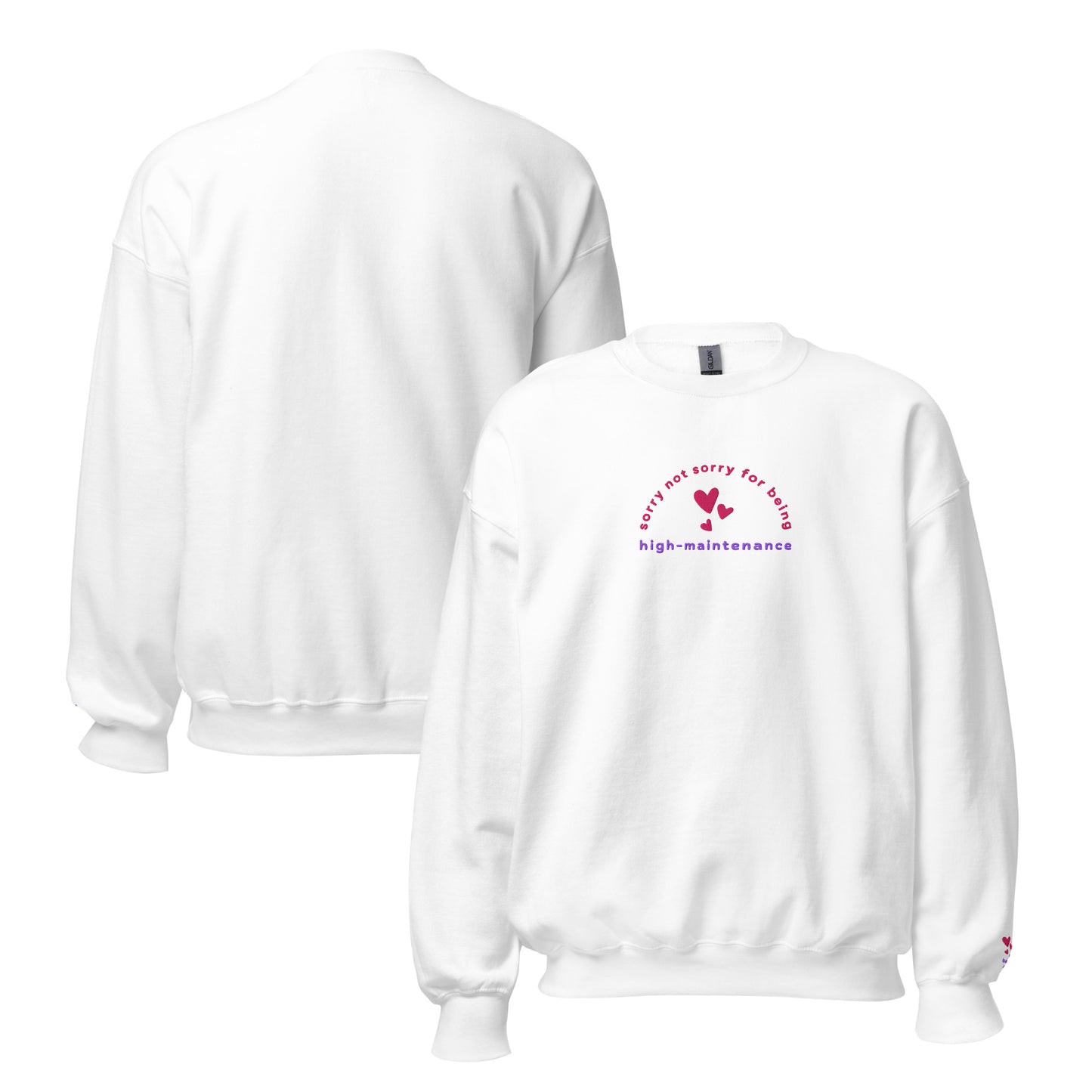 High-Maintenance - Embroidered Unisex Crewneck Sweatshirt