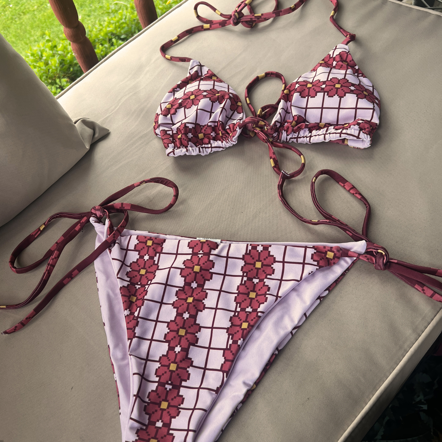 It’s Okay to Feel Your Feelings 2.0 Recycled String Bikini Bottoms