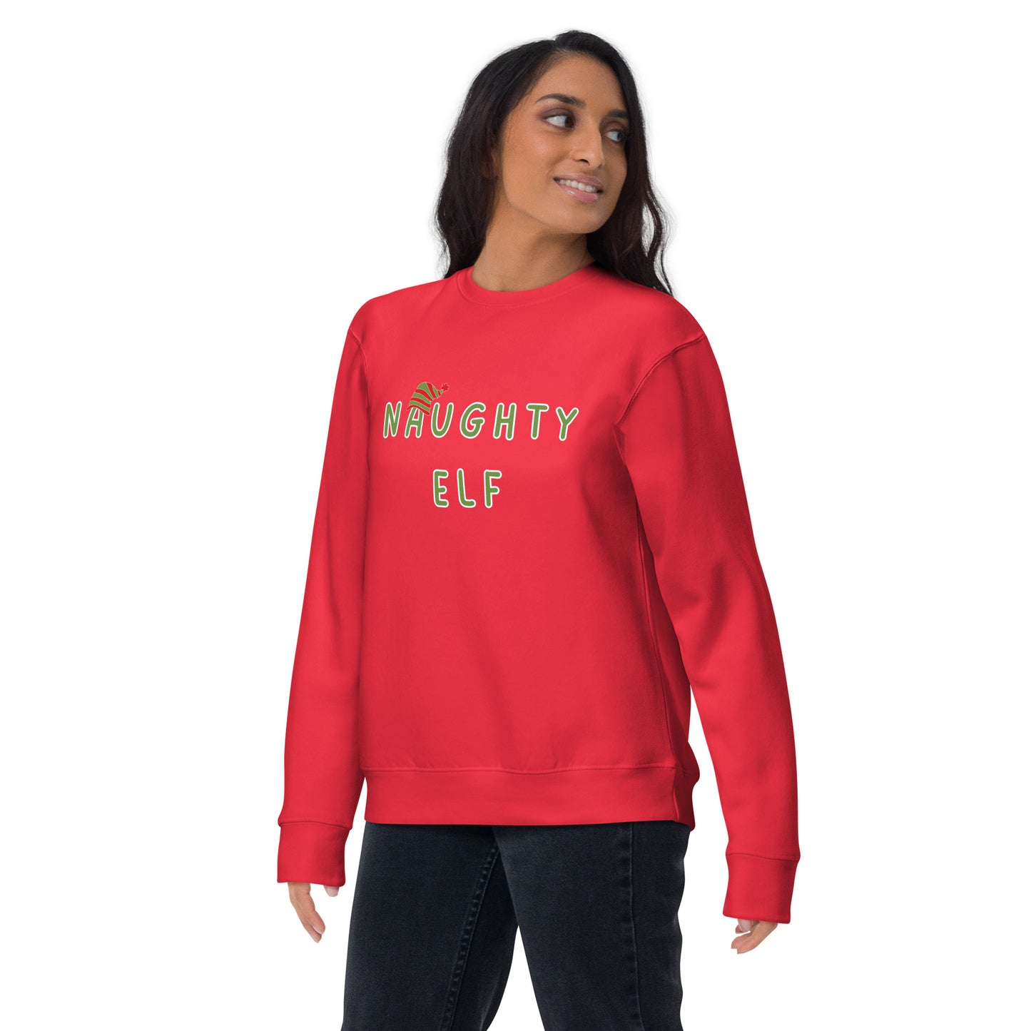 Naughty Elf Unisex Premium Sweatshirt