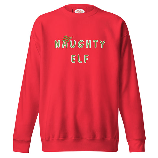 Naughty Elf Unisex Premium Sweatshirt