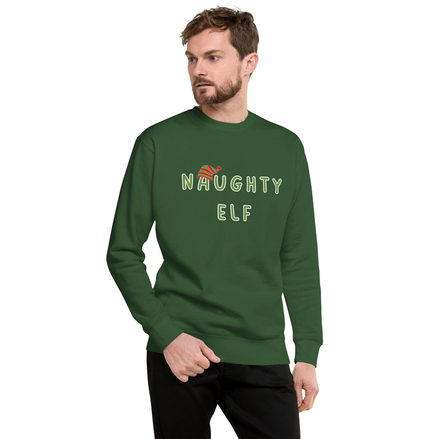 Naughty Elf Unisex Premium Sweatshirt
