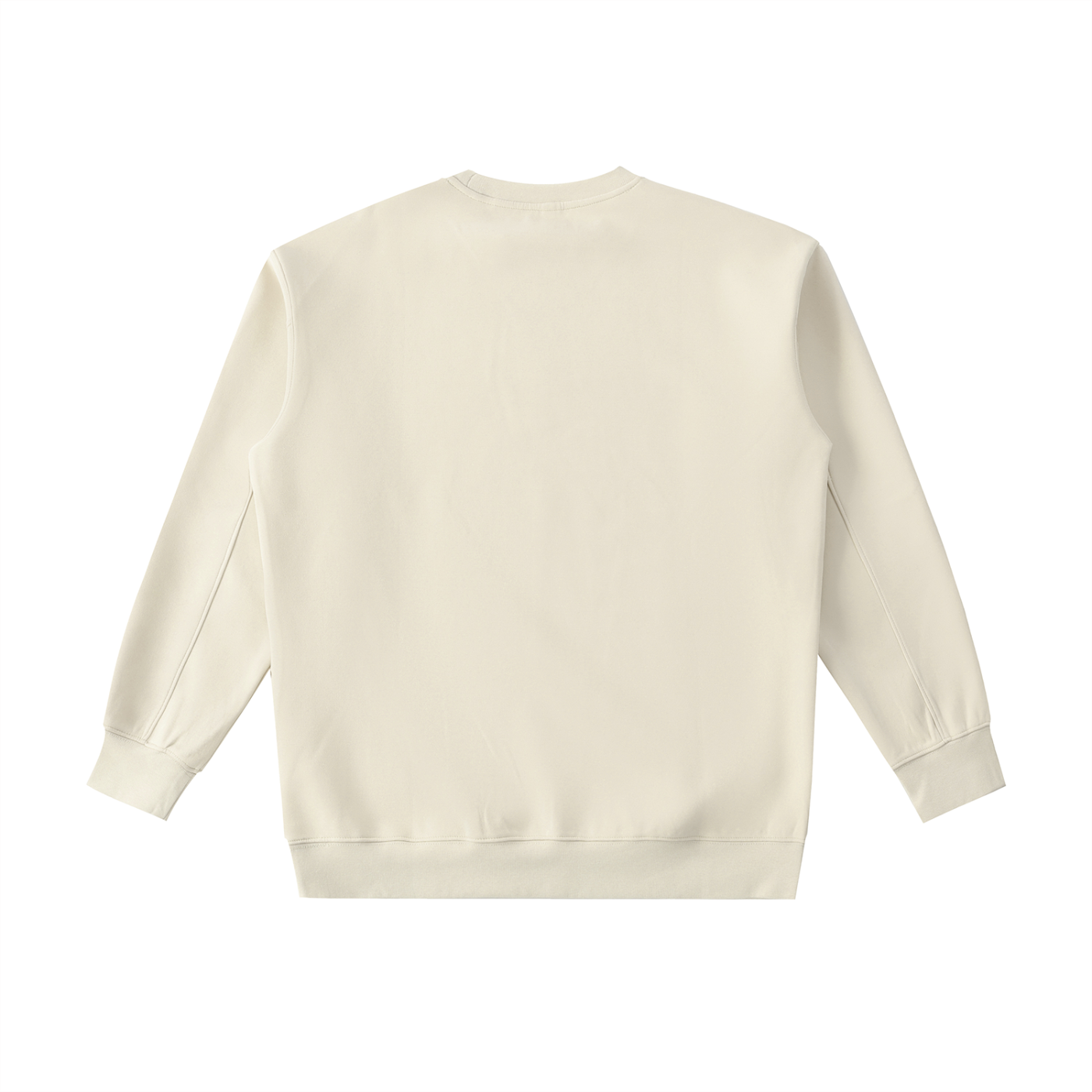 Beige sweatshirt on a white background