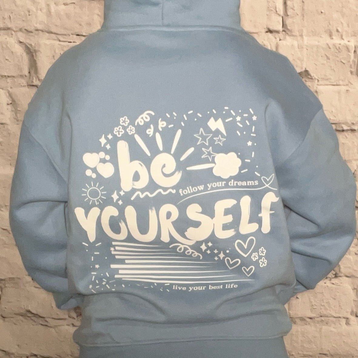 be yourself - cozy hoodie